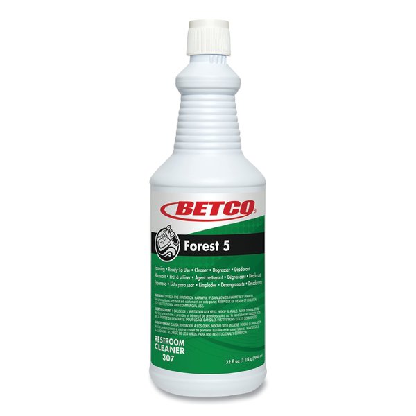 Betco Forest 5, Mint Scent, 32 oz Bottle, 12PK 3071200